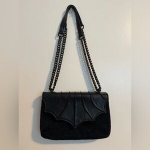 Bat Wing Black Purse by Blackcraft